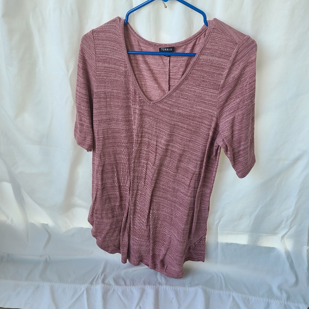 torrid size 1 tunic mauve
